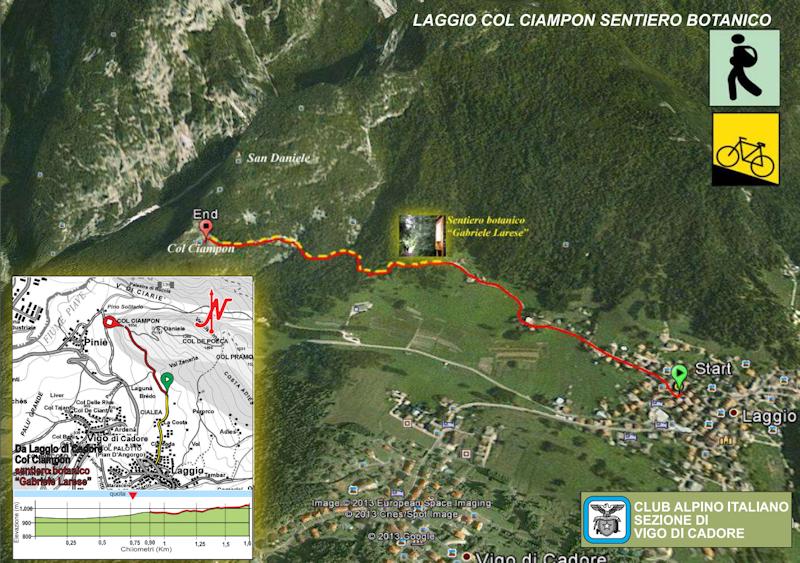 Laggio - Col Ciampon sentiero botanico